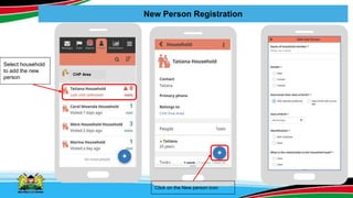 New Person Registration
Select household
to add the new
person
Click on the New person icon
CHP Area
 