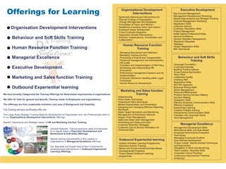 Training solutions brochure