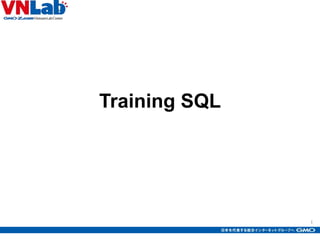 1
Training SQL
 