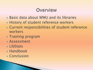 Training Students for Reference Desk Work | PPTX