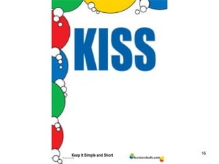 16Keep It Simple and Short
 