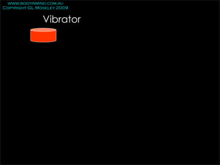 www.bodyinmind.com.au
Copyright GL Moseley 2009


               Vibrator
 