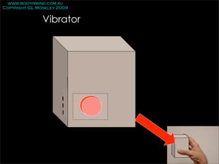 www.bodyinmind.com.au
Copyright GL Moseley 2009


               Vibrator
 