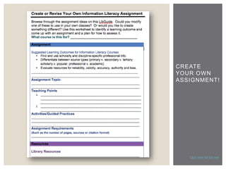 CREATE 
YOUR OWN 
ASSIGNMENT! 
Click here for full text 
 