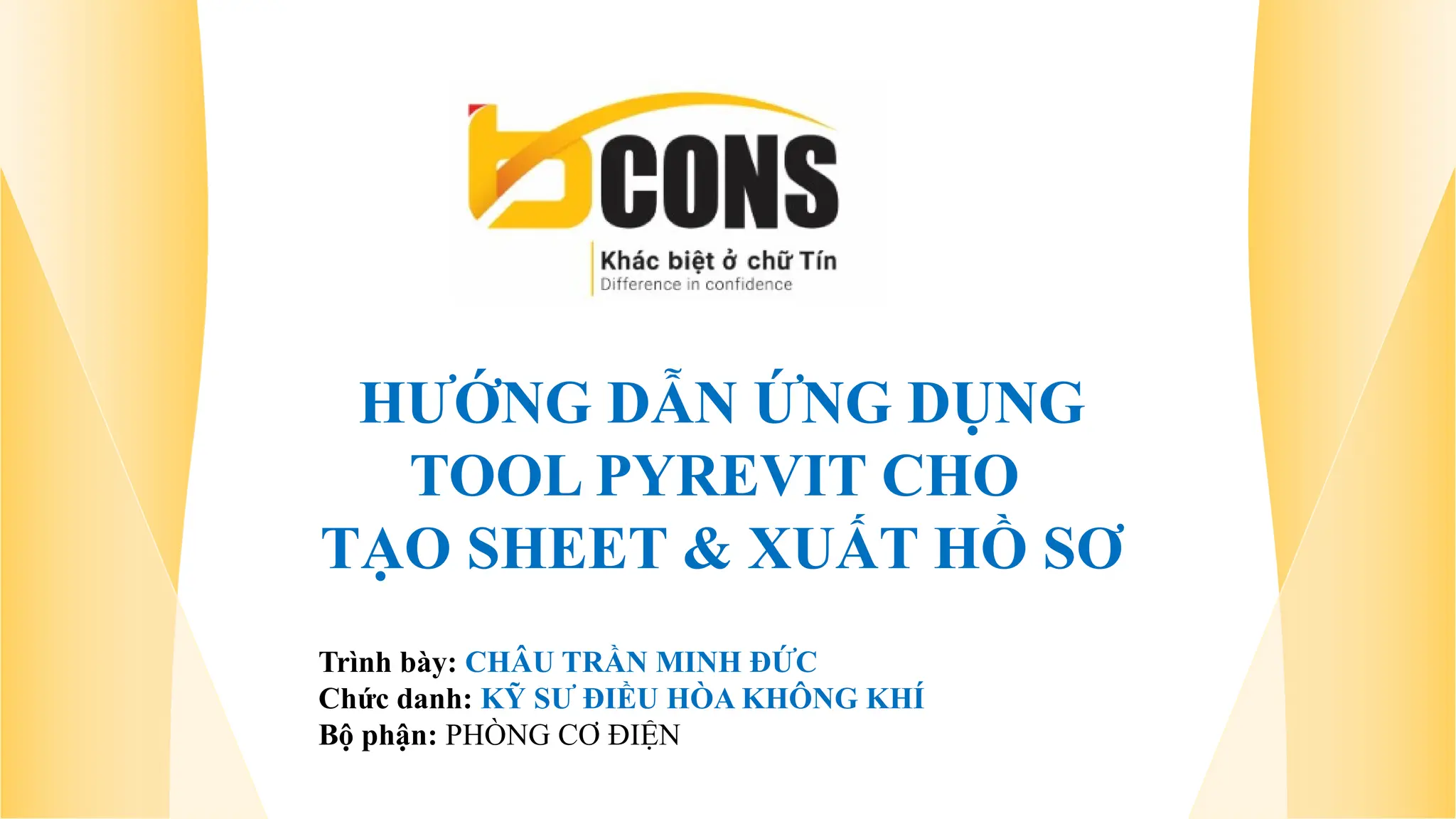 HƯỚNG DẪN ỨNG DỤNG TOOL PYREVIT CHO TẠO SHEET & XUẤT HỒ SƠ | PPTX
