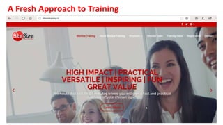 A Fresh Approach to Training
 