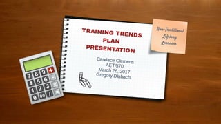 Training Trends Plan Presentation