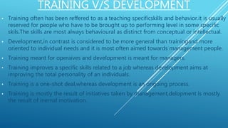 Training and Development | PPTX