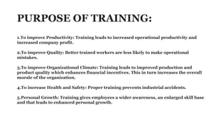 Training vs development | PPTX