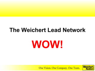 The Weichert Lead Network

       WOW!
 