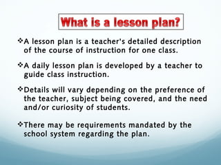 Training & workshop lesson plan medea ocotber 21st 2014 | PPT