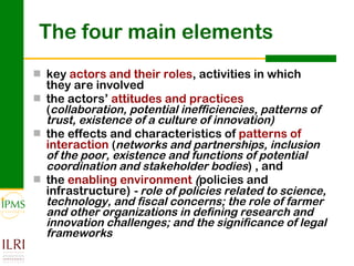 Analysing and documenting innovation and innovation processes