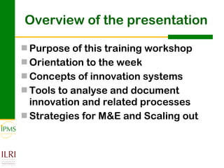 Analysing and documenting innovation and innovation processes