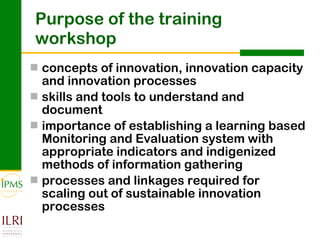 Analysing and documenting innovation and innovation processes