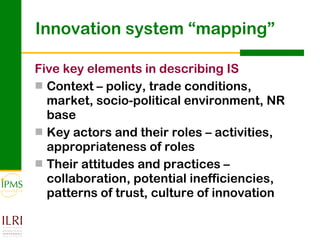 Analysing and documenting innovation and innovation processes