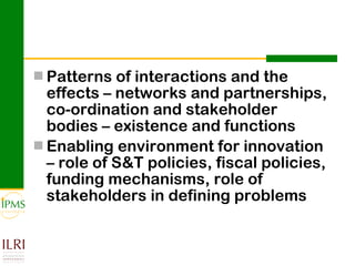 Analysing and documenting innovation and innovation processes