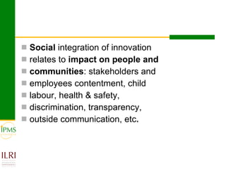 Analysing and documenting innovation and innovation processes