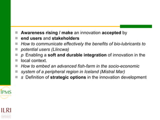 Analysing and documenting innovation and innovation processes