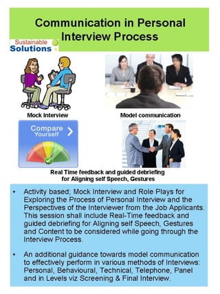 Training workshop on: Effective Performance in Group Discussion ...