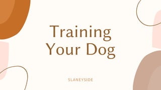Training
Your Dog
SLANEYSIDE
 