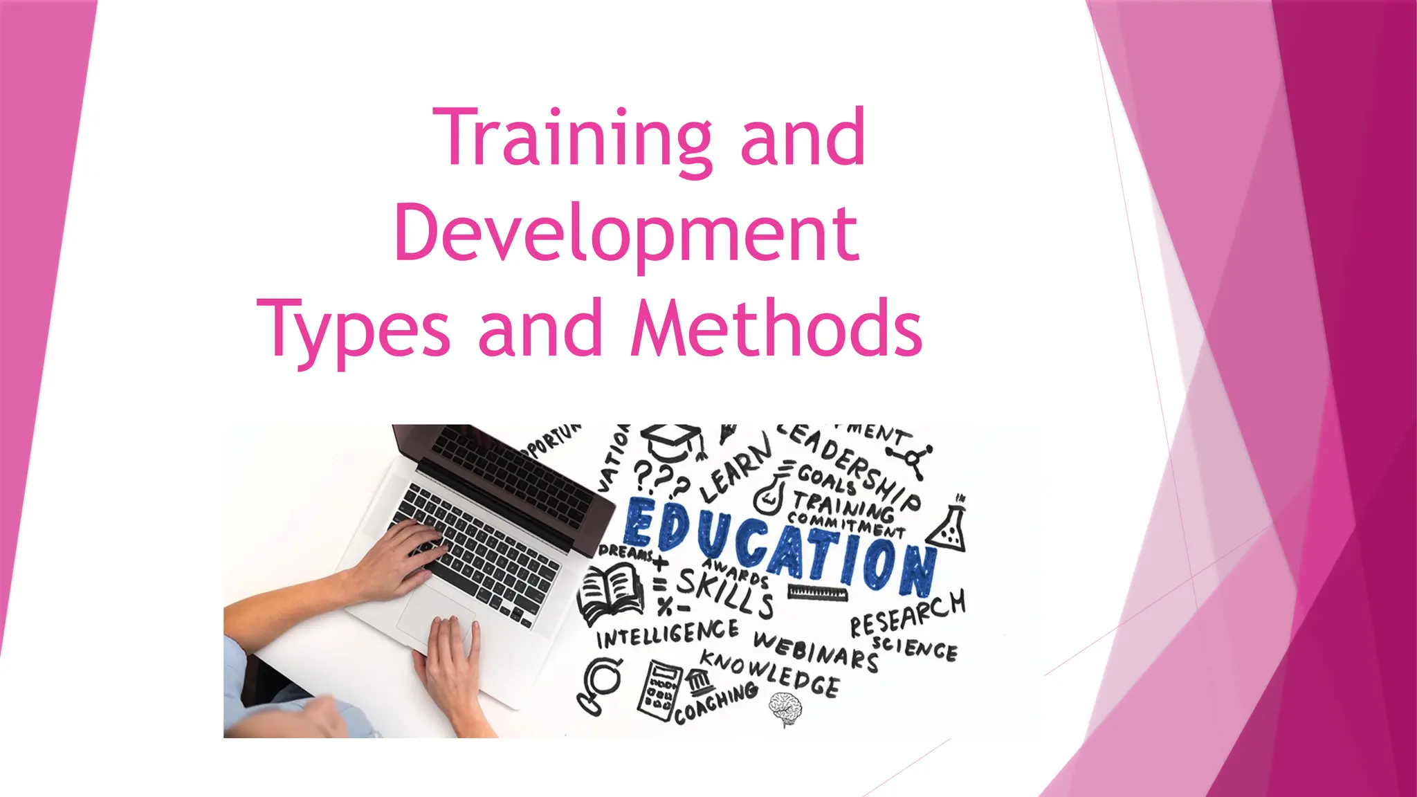 Training and
Development
Types and Methods
 
