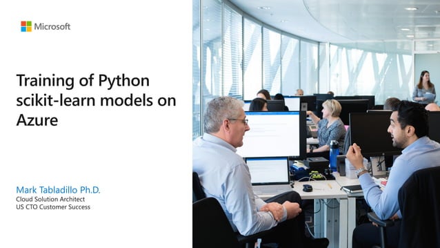 Training of Python scikit-learn models on Azure | PPT