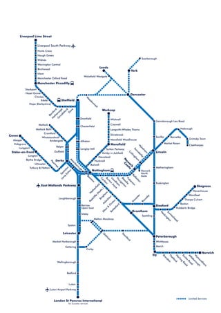 Train route map