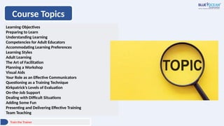 Train the Trainer this is to train anyone to become the best trainer | PPTX