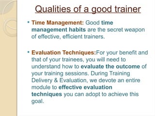 Train the Trainer.pptx A training programm for trainers | PPTX