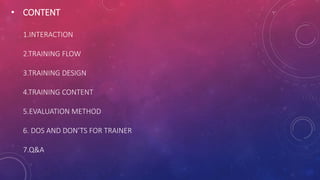 Train The Trainer | PPTX