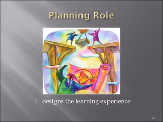 

designs the learning experience
18

 
