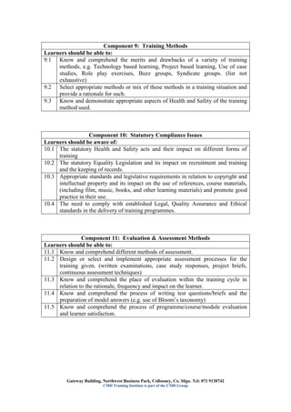 Train the Trainer Course Syllabus | PDF