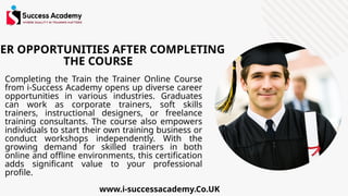 Train the Trainer Online Course – i-Success Academy | PPTX