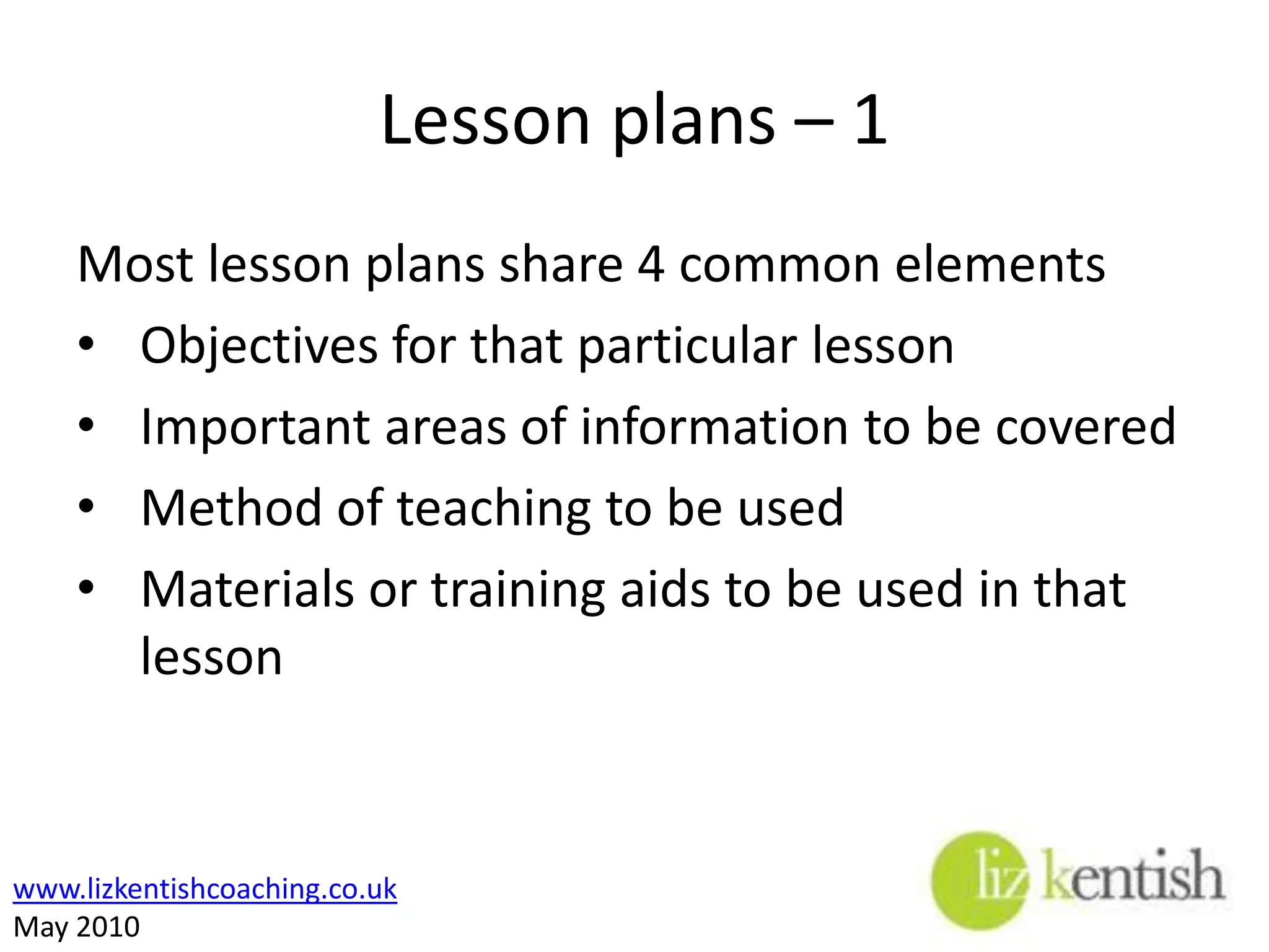 Designing the TrainingLearning objectivesCourse outlineAssess current abilitiesAssess available resourcesIdentify specific skills to be taughtDevelop and sequence major topicsLearning environment