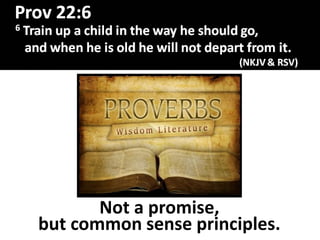 Not a promise,
but common sense principles.
 