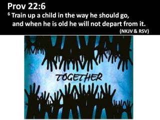 Train up a child   child dedication service