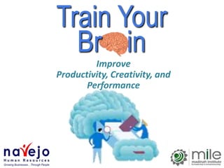 Train Your
Br in
Improve
Productivity, Creativity, and
Performance
 