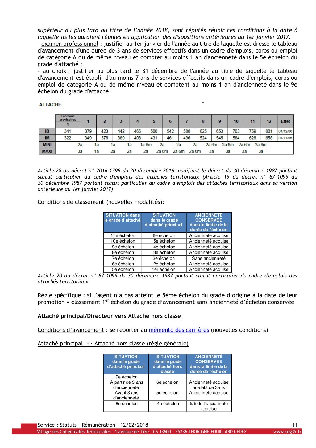 Tableau De Concordance Code De La Fonction Publique