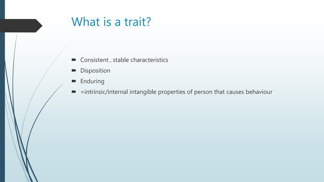 Traits | PPT