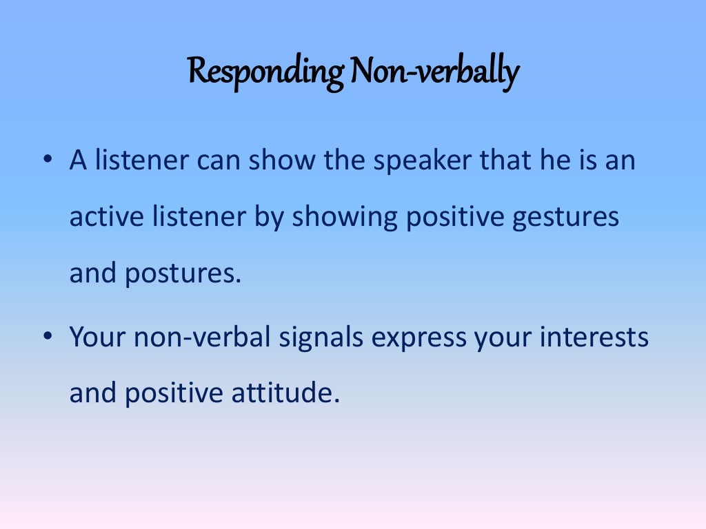 Traits of a Good Listener
