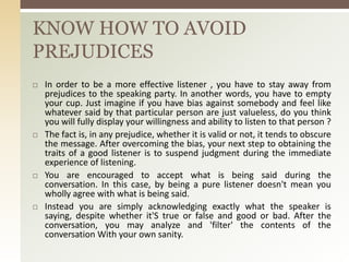 Traits of good listener | PPTX