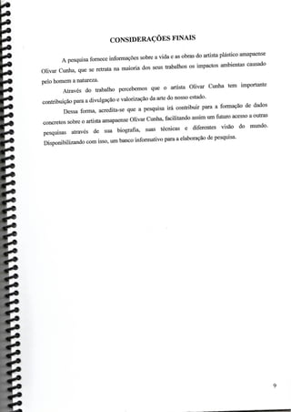 Trajetória de Olivar Cunha