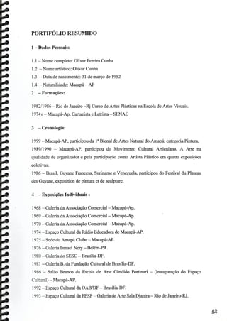 Trajetória de Olivar Cunha