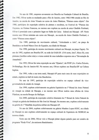 Trajetória de Olivar Cunha