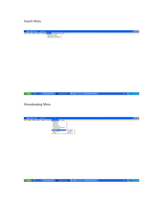 Search Menu




Housekeeping Menu
 