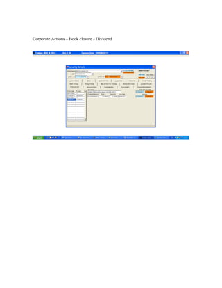 Corporate Actions – Book closure - Dividend
 