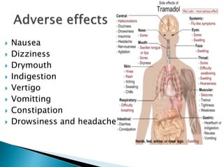  Nausea
 Dizziness
 Drymouth
 Indigestion
 Vertigo
 Vomitting
 Constipation
 Drowsiness and headache
 