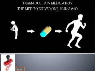 TRAMADOL PAIN MEDICATION:
THE MED TO DRIVE YOUR PAIN AWAY
 