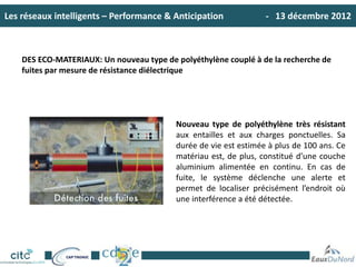 Les réseaux intelligents – Performance & Anticipation - 13 décembre 2012
Présentations des sociétés
Camille Thiriez, Direc...