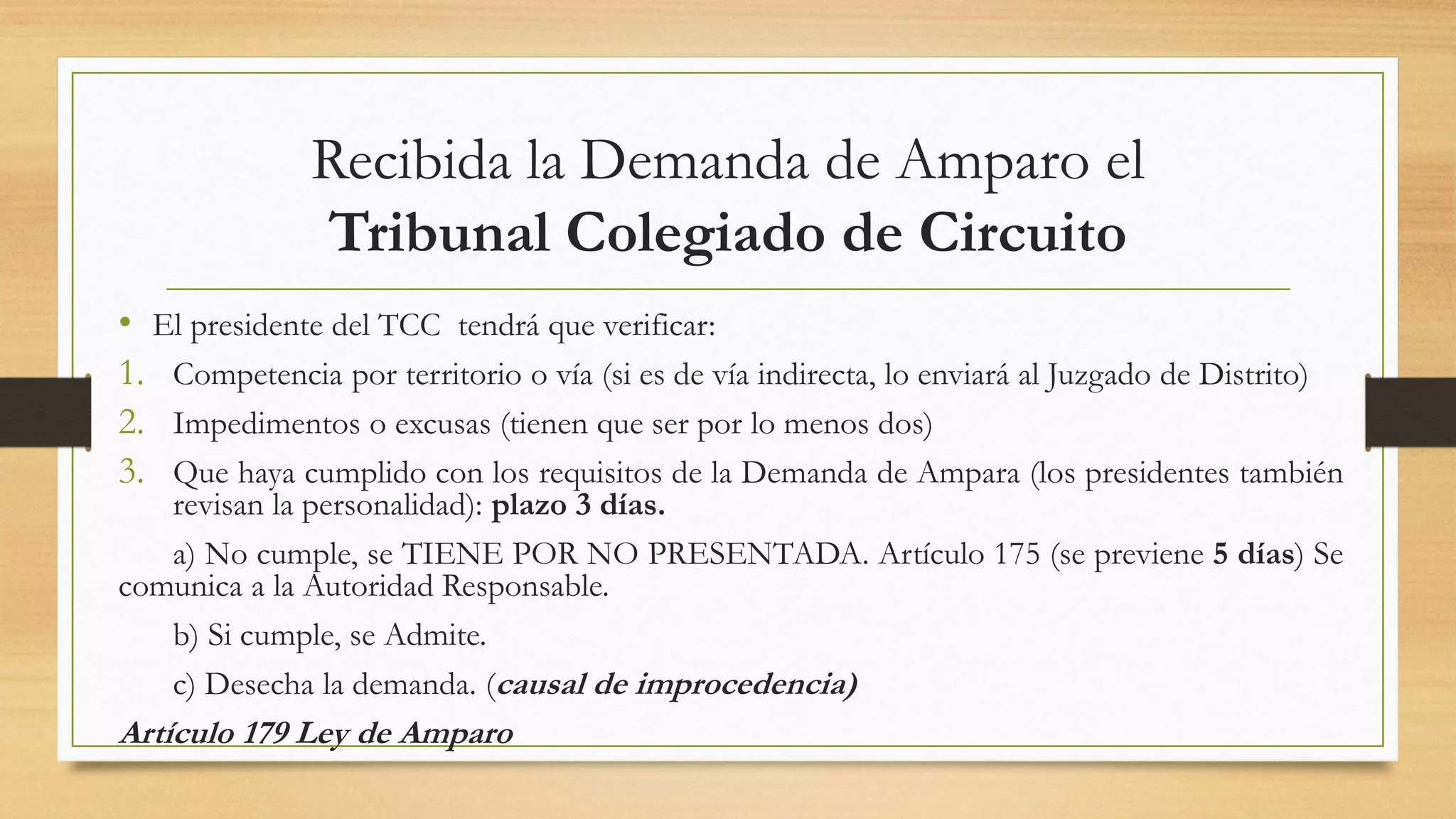 Tramitación del Juicio de Amparo Directo | PDF